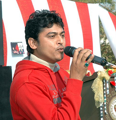 Punjabi Singer Firoz Khan performing at the second film festival
